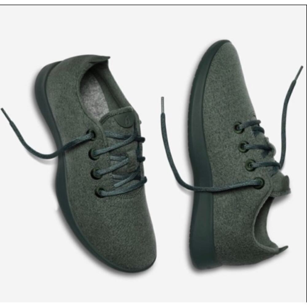Allbirds Women Wool Runner Sneakers In Dark Green Size 7
